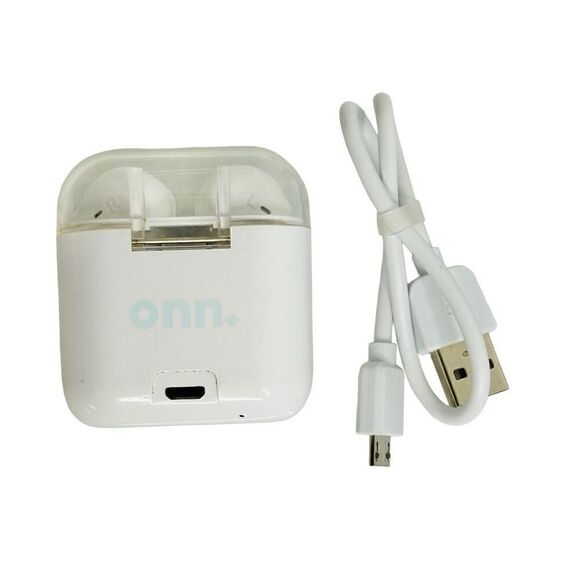 Onn TWS True Wireless Bluetooth High Definition Sound Earphones White OS - Picture 3 of 6